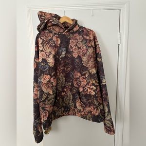 Jaded London Flower Tapestry Hoodie, size XL